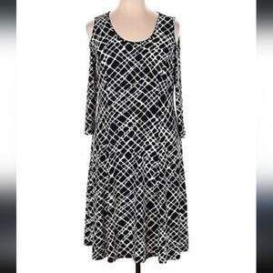 Susan Graver Cold Shoulder Dress